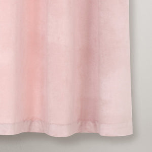 Prima Velvet Solid Grommet Light Filtering Curtain Panel Set