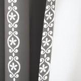 Stripe Medallion Light Filtering Window Curtain Set