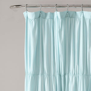 Serena Shower Curtain 72" x 72" Soft Brushed Poly with Ruching