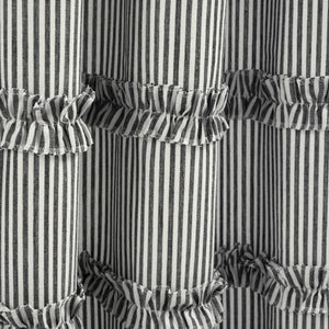 Vintage Stripe Yarn Dyed Window Curtain Panel Set
