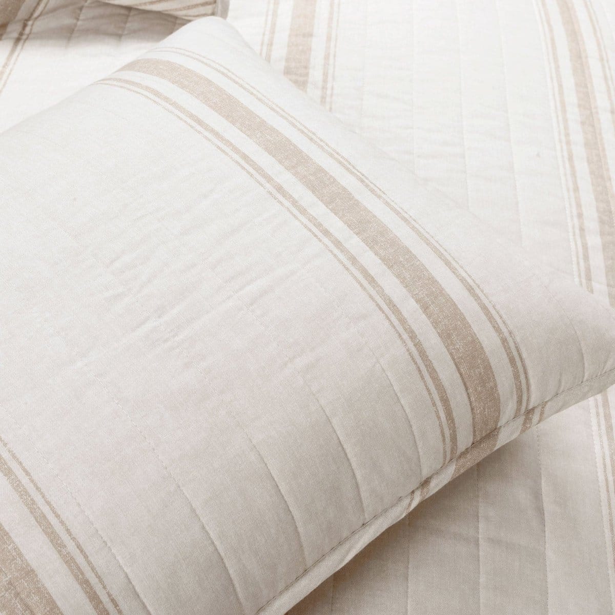 LushDecor Farmhouse Stripe Reversible Cotton Quilt Set - view 25