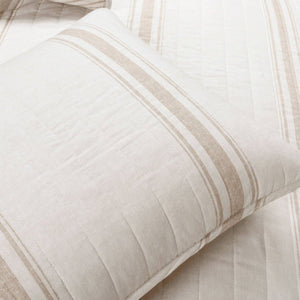 LushDecor Farmhouse Stripe Reversible Cotton Quilt Set - view 25