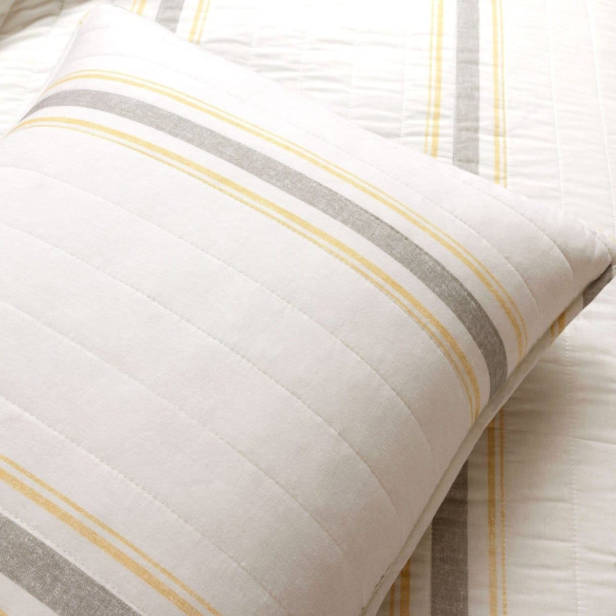 LushDecor Farmhouse Stripe Reversible Cotton Quilt Set - view 39
