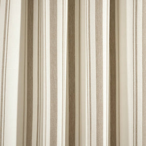 Farmhouse Stripe Yarn Dyed Recycled Cotton Blend Window Curtain Panel Set