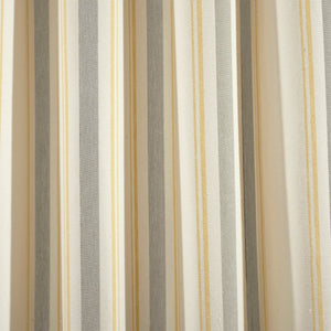 Farmhouse Stripe Yarn Dyed Recycled Cotton Blend Window Curtain Panel Set
