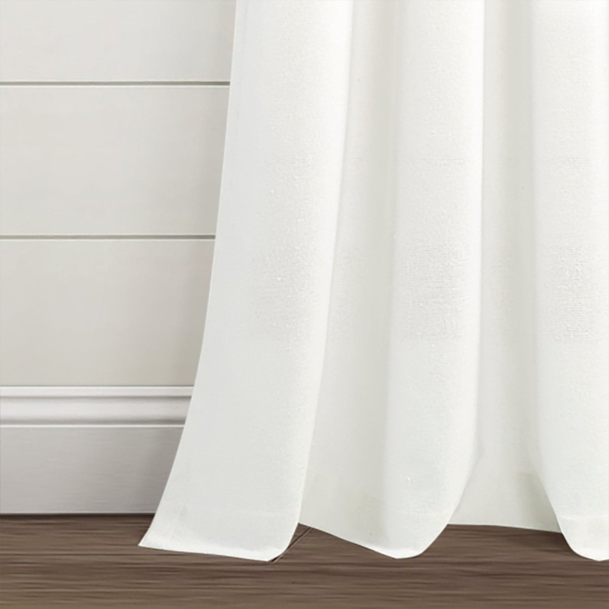 Farmhouse Boho Stripe Woven Tassel Recycled Cotton Window Curtain Panel Set
