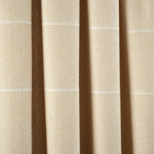 Farmhouse Boho Stripe Woven Tassel Recycled Cotton Window Curtain Panel Set