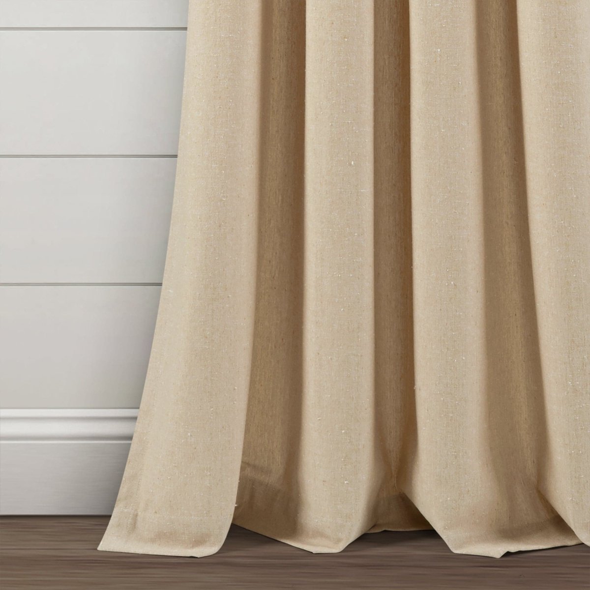 Farmhouse Boho Stripe Woven Tassel Recycled Cotton Window Curtain Panel Set