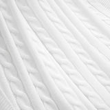 Cable Soft Knitted Blanket/Coverlet