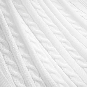 Cable Soft Knitted Blanket/Coverlet