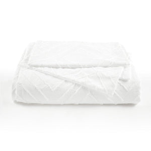 Diamond Clip Jacquard Duvet Cover 3 Piece Set