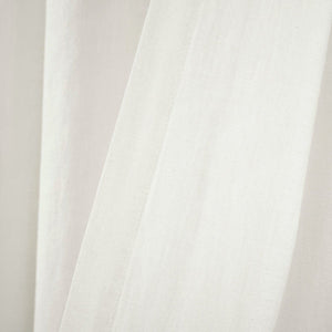 Belgian Flax Prewashed Linen Rich Cotton Blend Window Curtain Panel