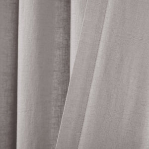Belgian Flax Prewashed Linen Rich Cotton Blend Window Curtain Panel