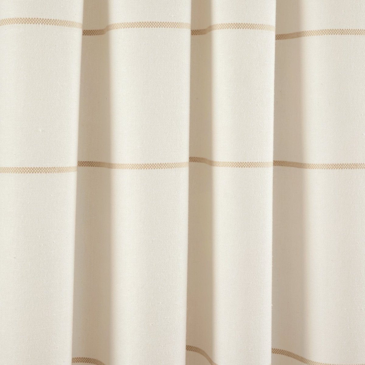 Farmhouse Boho Stripe Woven Tassel Recycled Cotton Window Curtain Panel Set