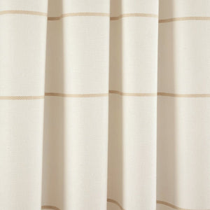Farmhouse Boho Stripe Woven Tassel Recycled Cotton Window Curtain Panel Set