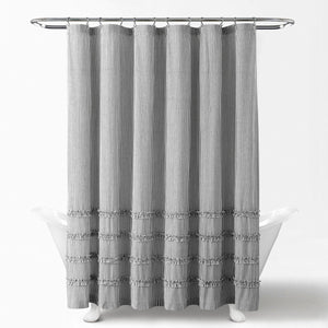 Vintage Stripe Yarn Dyed Shower Curtain by LushDecor