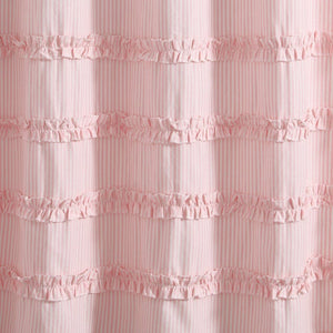 Vintage Stripe Yarn Dyed Shower Curtain by LushDecor