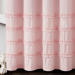 Vintage Stripe Yarn Dyed Shower Curtain by LushDecor