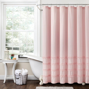 Vintage Stripe Yarn Dyed Shower Curtain by LushDecor