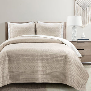 Hygge Geo Quilt 3 Piece Set