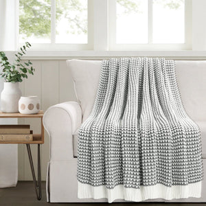 Chic And Soft Knitted Throw Blanket 60" x 50"