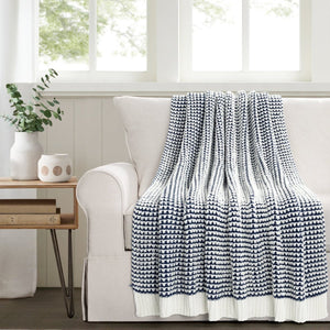 Chic And Soft Knitted Throw Blanket 60" x 50"