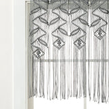 Boho Macrame Leaf Cotton Valance