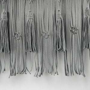 Boho Macrame Tassel Cotton Valance 40"W x 30"L