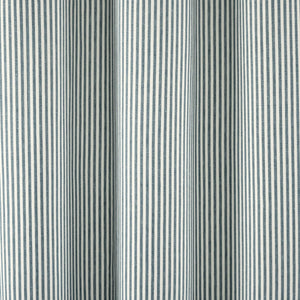 Farmhouse Vintage Stripe Yarn Dyed Recycled Cotton Blend Shower Curtain