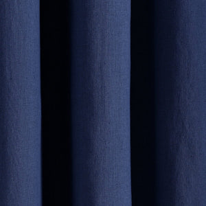 Insulated Grommet Blackout Faux Linen Window Curtain Panel