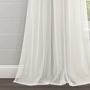Dylin Flower Embroidery Window Curtain Panel