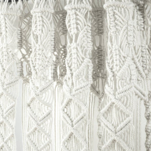 Boho Macrame Textured Indoor/Outdoor Window Curtain