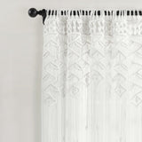 Boho Macrame Leaf Cotton Window Curtain