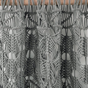 Boho Macrame Tassel Cotton Window Curtain Panel
