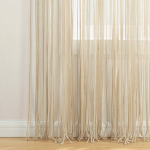 Boho Macrame Tassel Cotton Window Curtain Panel