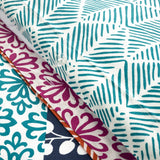 Bohemian Stripe Cotton Reversible Duvet Cover Set