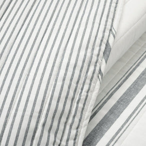 LushDecor Farmhouse Stripe Reversible Cotton Quilt Set - view 45