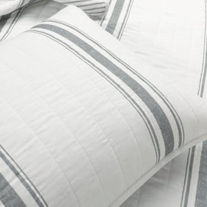 LushDecor Farmhouse Stripe Reversible Cotton Quilt Set - view 46