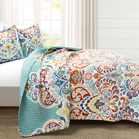 Boho Chic Quilt 3 Piece Set