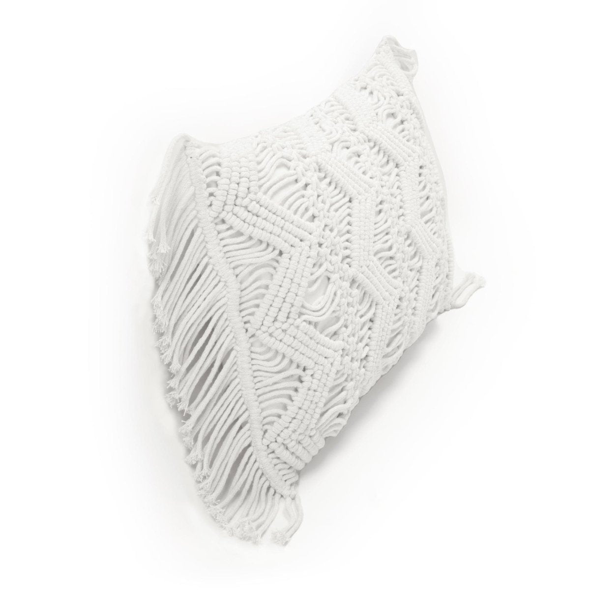 Studio Chevron Macrame Decorative Pillow Cover