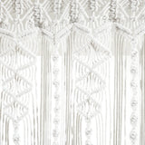 Boho Macrame Textured Cotton Valance