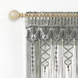 Boho Macrame Textured Cotton Valance