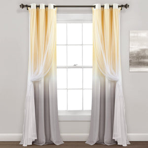 Umbre Fiesta Sheer Light Filtering Window Curtain Panel