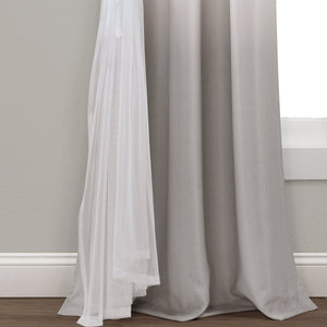 Umbre Fiesta Sheer Light Filtering Window Curtain Panel