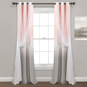 Umbre Fiesta Sheer Light Filtering Window Curtain Panel