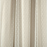 Cottage Polka Dot Sheer Window Curtain Panel Set