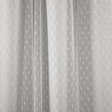 Cottage Polka Dot Sheer Window Curtain Panel Set