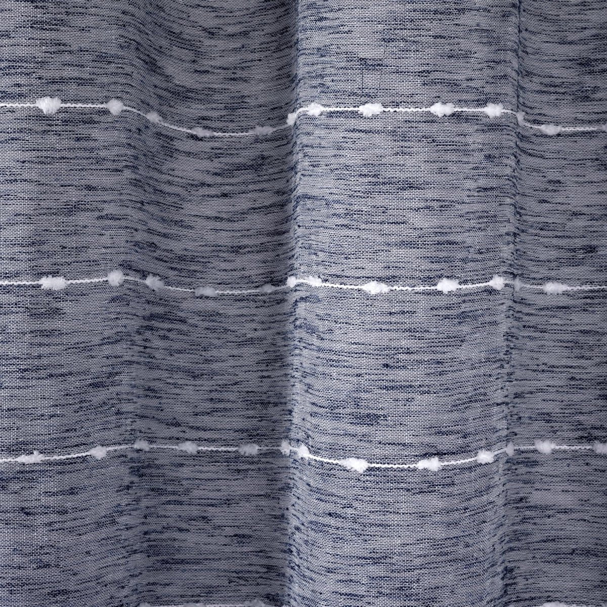 Farmhouse Textured Sheer With PEVA Lining Shower Curtain Set