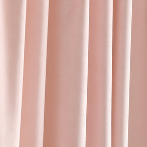 Prima Velvet Solid Grommet Light Filtering Curtain Panel Set