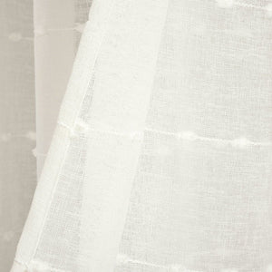 Farmhouse Textured Grommet Sheer Ultra Wide Window Curtain Panel